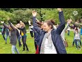 Flashmob "Danser Encore" beim Ententeich im Stadtpark Graz / Austria