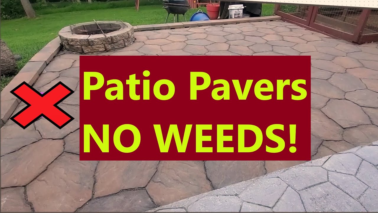 How To Grout Patio Pavers For Weed Protection - Youtube