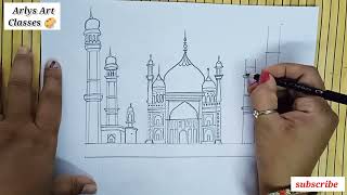 Bibi ka maqbara pencil sketch # Historical landmark in Aurangabad #Mini Tajmahal sketch Maharashtra.