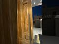 Main Imported wood solid heighten door design in 10 Marla luxurious house bahria town Lahore