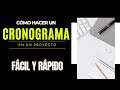 CÓMO ELABORAR UN CRONOGRAMA DE ACTIVIDADES EN UN PROYECTO | NORMAS APA 7ma. (SÉPTIMA) EDICIÓN