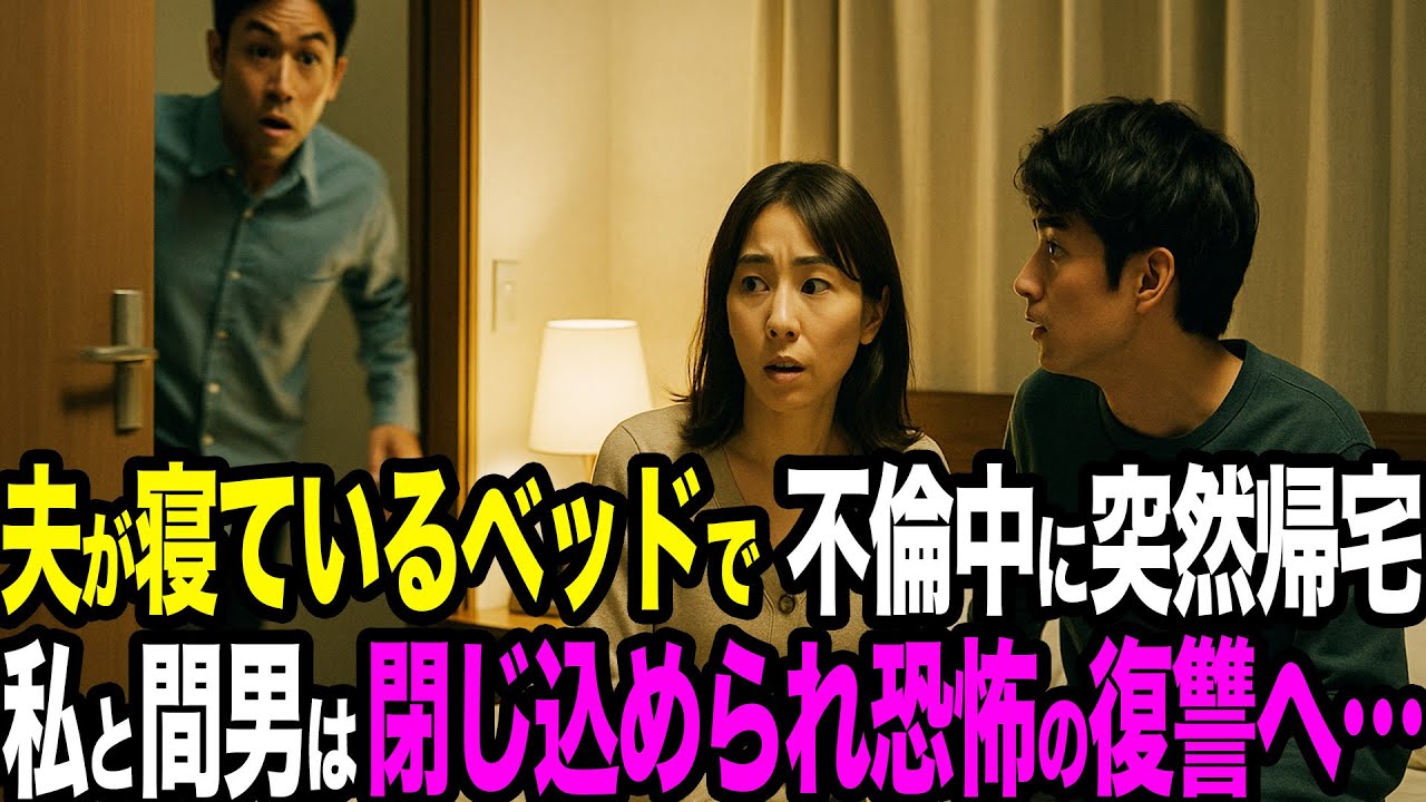 【シタ妻】夫が寝ているベッドで不倫中に突然帰宅。「二人まとめて地獄の入口だ」その後、私と間男に待っていた逃げ場ゼロの密室で始まった恐怖の復讐…泣いても許されず尊厳ごと折れた瞬間【修羅場朗読】