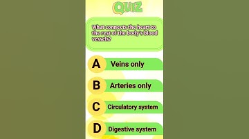 👉 Heart Quiz | What Connects the Heart to the Body? 💉 | Circulatory System Test#shorts #quiz