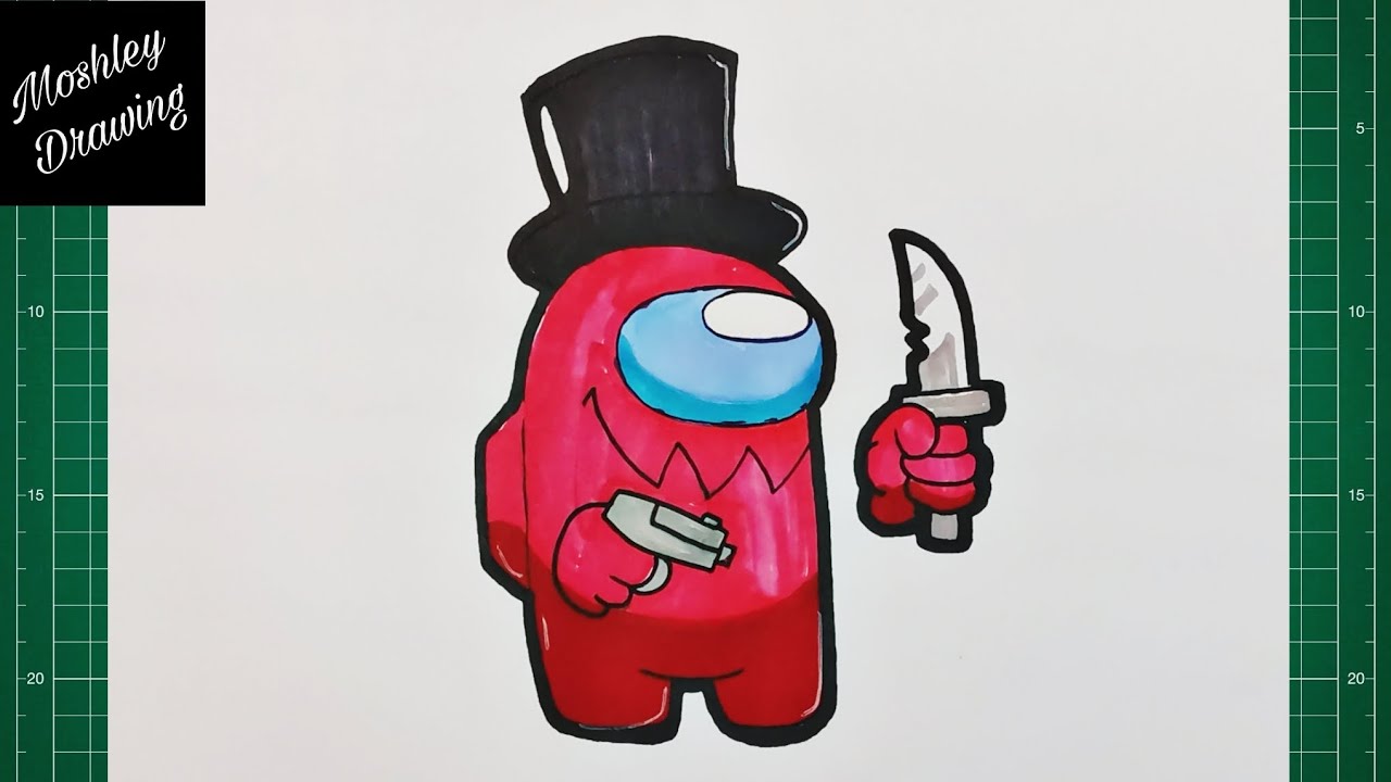 How to Draw Among Us Imposter - YouTube