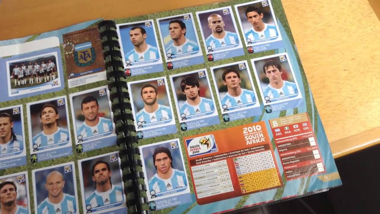 ESPECIAL. ALBUM PANINI LLENO 2010 /  FIFA WORLD CUP 2010 !
