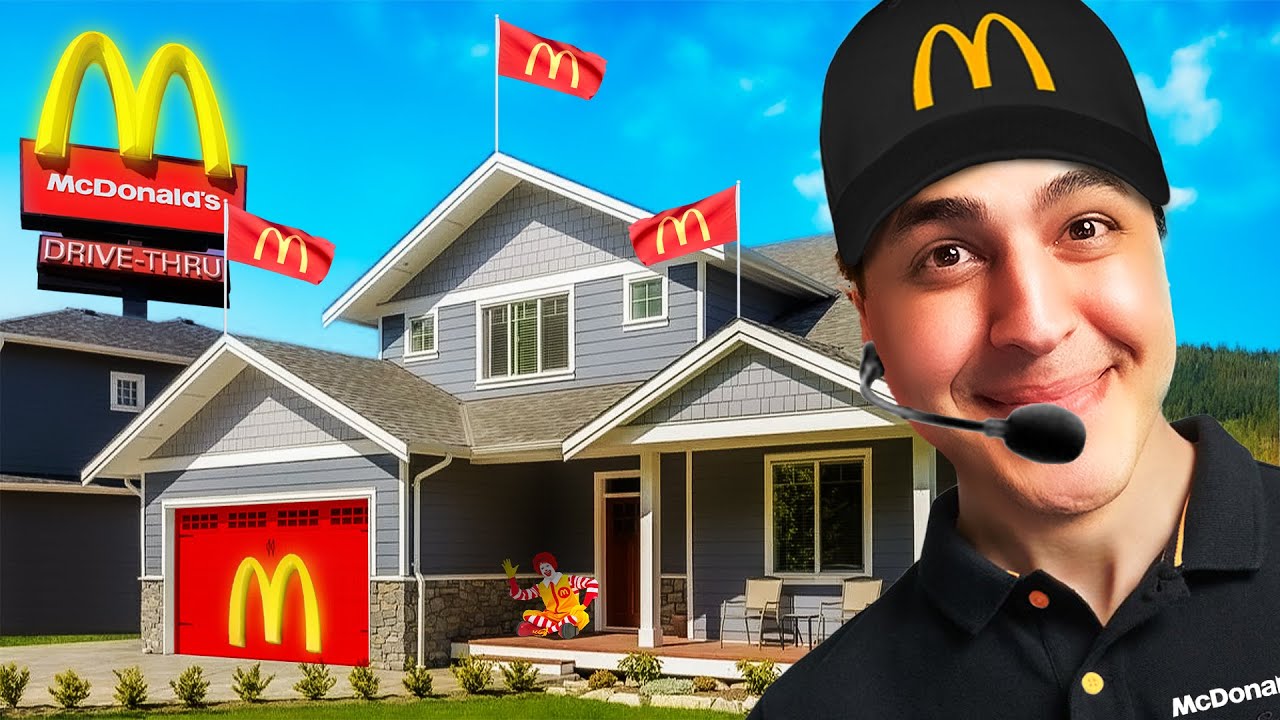 خونم رو به رستوران مکدونالد تبدیل کردیم ( واقعی )🔥 I Opened a McDonalds In My HOUSE