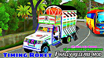 Bussid pickup mod download full modified interior and led work release by @dheerx_gaming