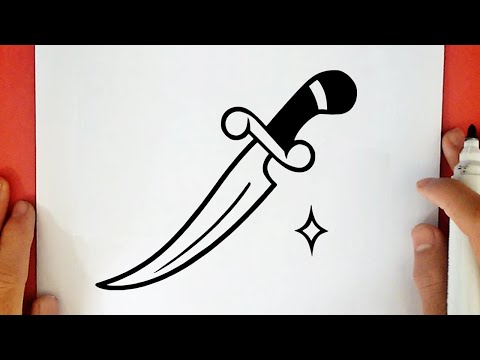 Video: Wie Man Ein Messer Vom Bleistift Etappenweise Zeichnet