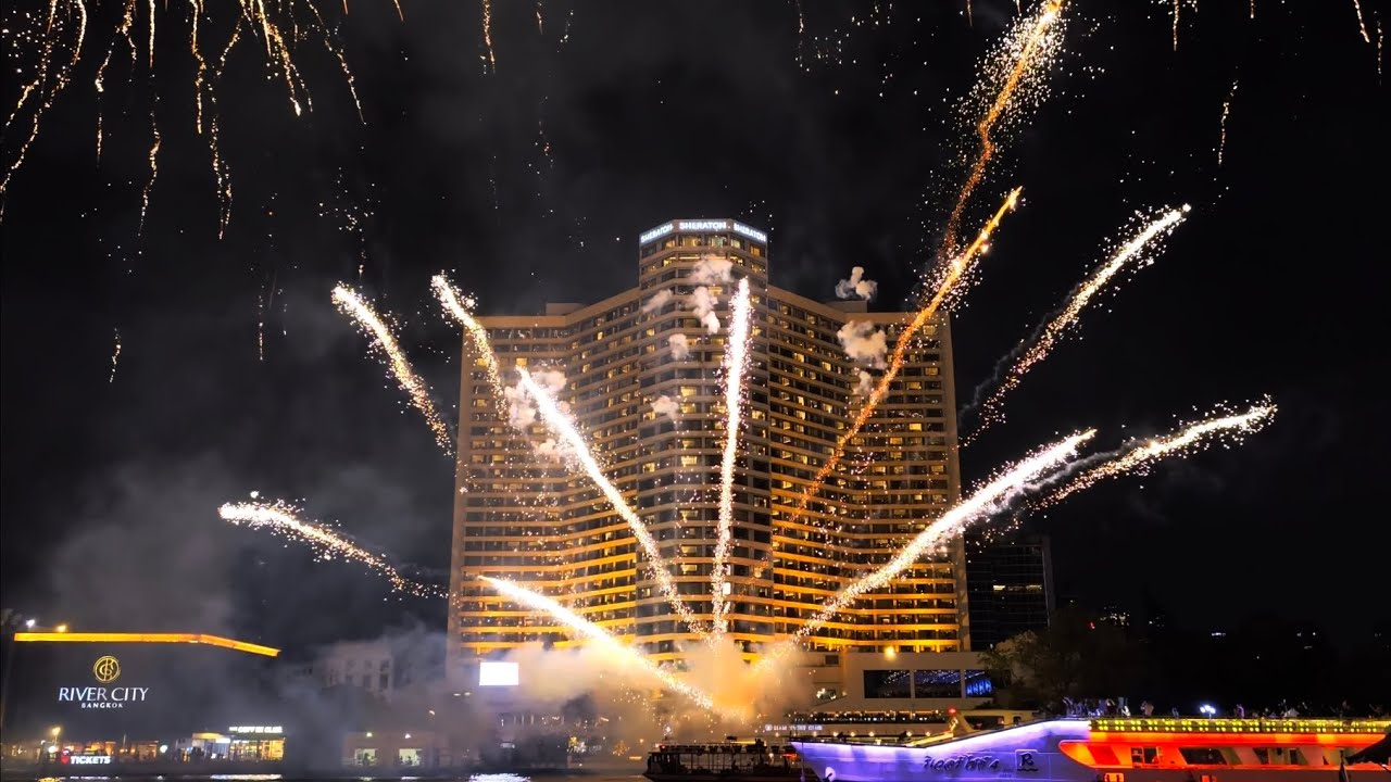 พลุกลางแม่น้ำเจ้าพระยา (Royal Orchid Sheraton Riverside Hotel Bangkok)22/01/2026