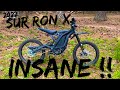 2022 SUR RON X: BLACK EDITION IS INSANE! FIRST RIDE REVIEW + TRAIL RIPPING!