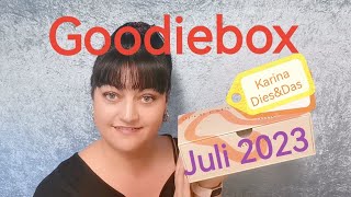 Goodiebox Juli 2023 unboxing | Hä altes Boxendesing Packaging vom Mai goodiebox beauty