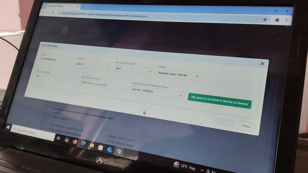 💯 % fetch land details problem solved 30 second me ,e sin problem solved 30 second/like/share/