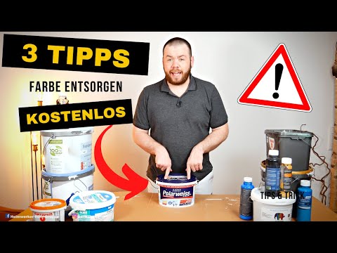 Video: Wann kann ich Farbe entsorgen?