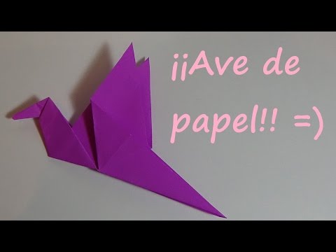 Ave de papel - Origami Facil