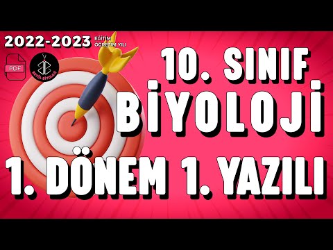 10.Sınıf Biyoloji 1.Dönem 1.Yazılı | Biyoloji Yazılıya Hazırlık #sınav #yazılı #biyoloji