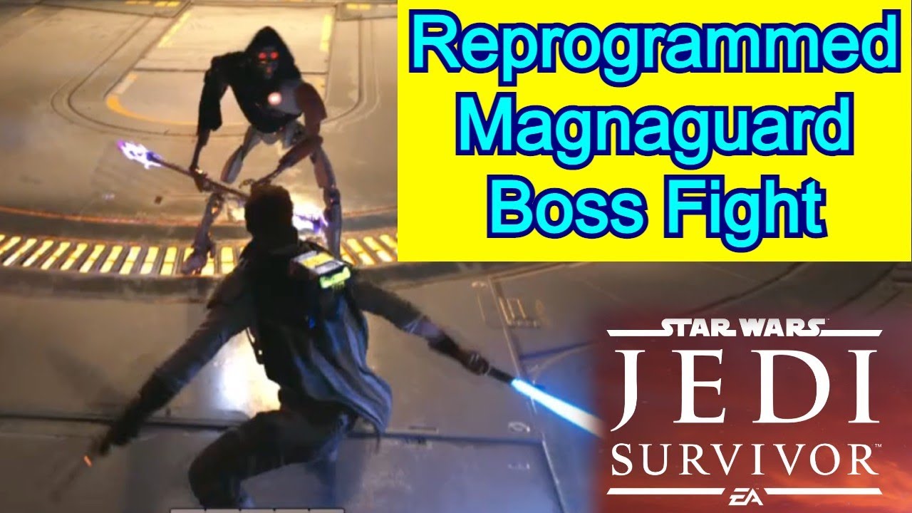 Star Wars Jedi: Survivor | Reprogrammed Magnaguard Boss Battle! - YouTube