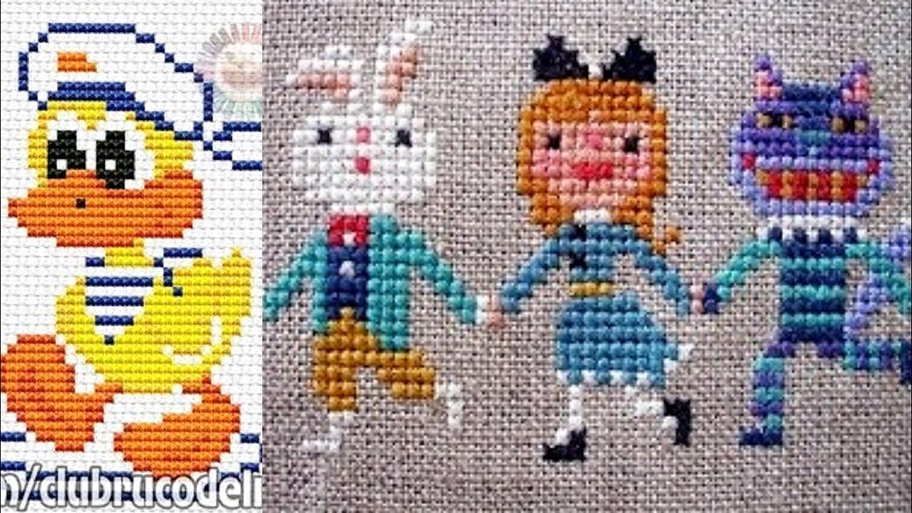 Very Cute And Attractive Cross Stitch Kids Hand Embroidery Designs ...