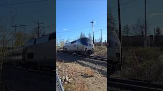 Amtrak Downeaster departing Durham Station