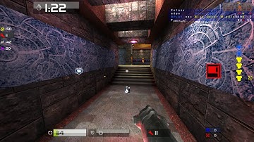 Quake Live: Courtyard cap with a very juicy rocket