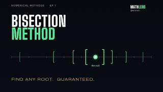 Bisection Method — Find Any Root | Numerical Methods #1