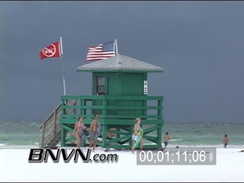 8/7/2005 Siesta Beach Rain Video