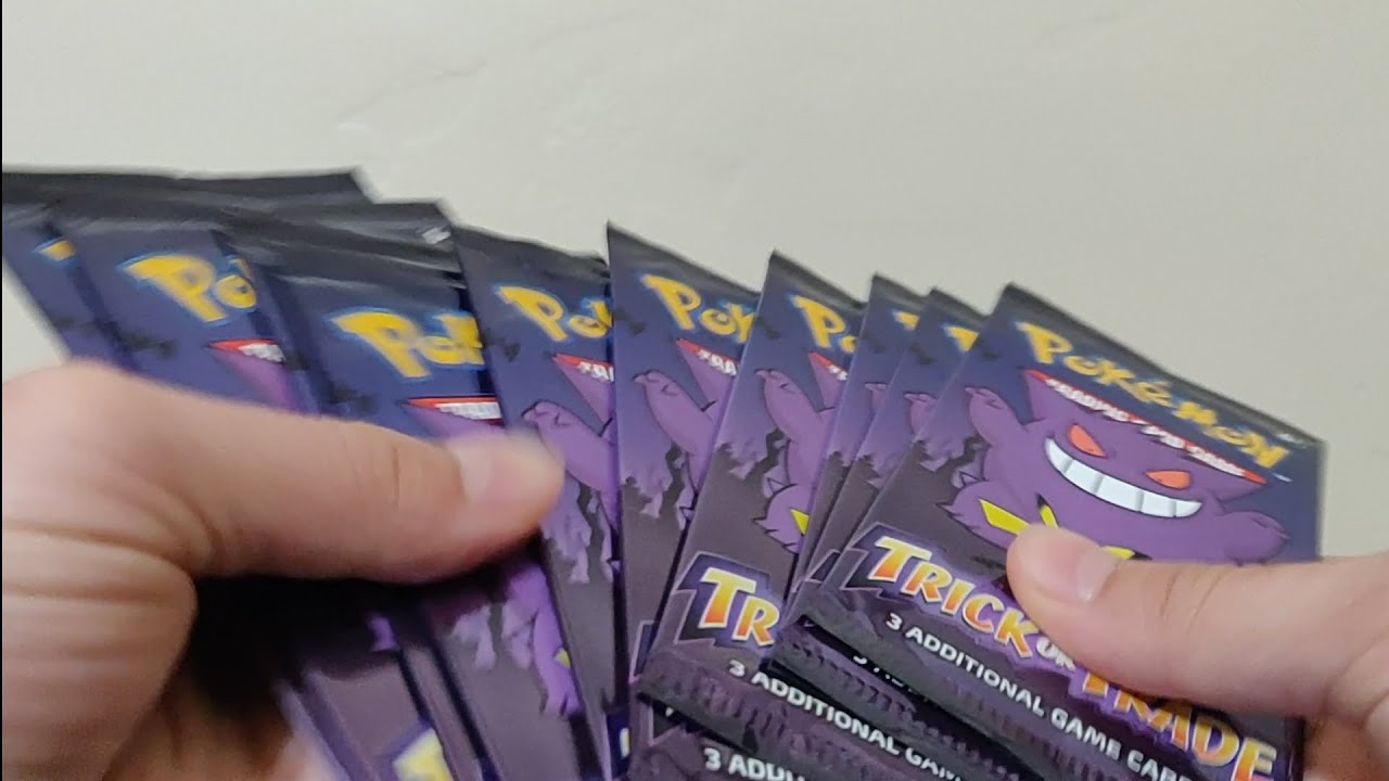 Opening 10 Pokemon Trick or Trade booster packs. What do I pull?