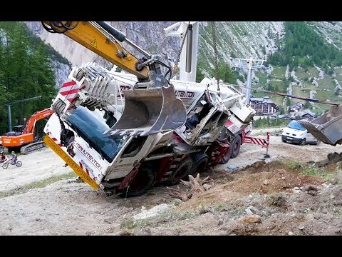 Accident De Grue Mobile En Montagne Extreme Youtube