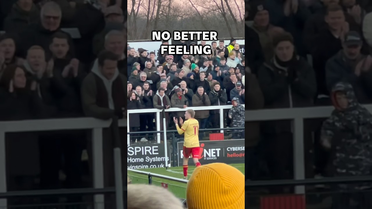 Grimsby fans showing away support for a great performance vs Bromley