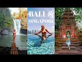 Bali  singapore travel vlog aap ferg clubbing waterfalls temples  more