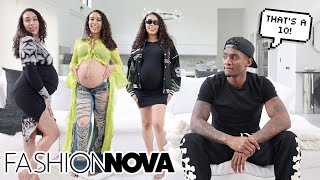 Fiancé Rates My Fashionnova Outfits at 9 MONTHS Pregnant!