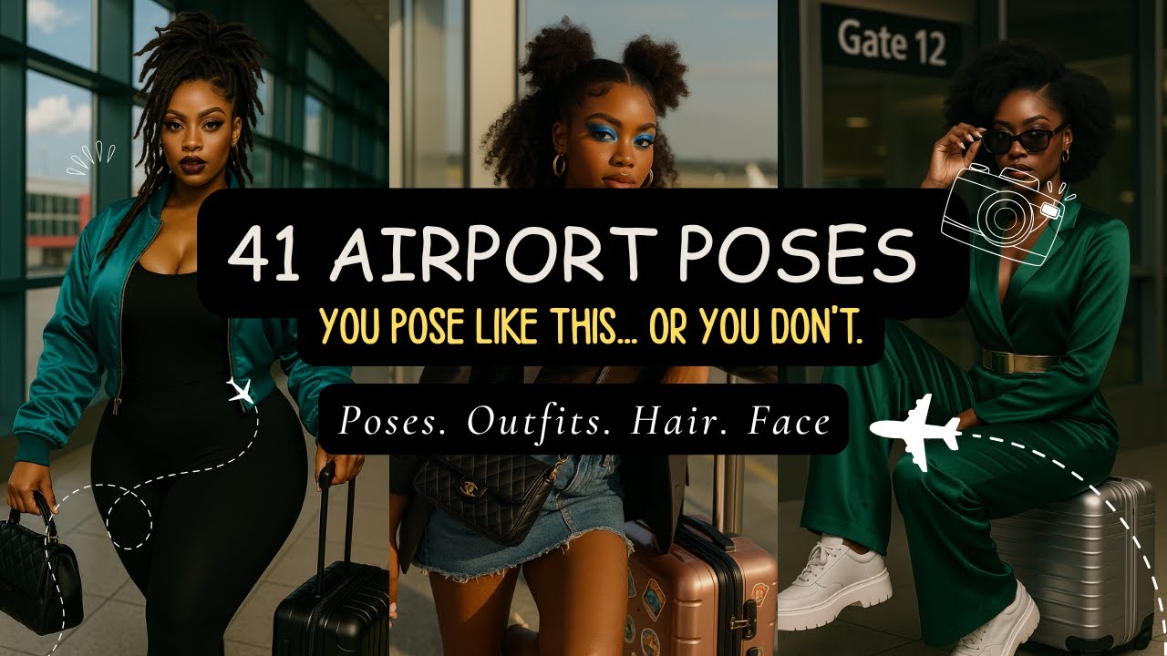 41 Airport Photoshoot Ideas to Make Travel Look Effortless
