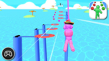 Rope Man Run - Gameplay Walkthrough Part 50 - Survival Game Levels 315-319 (iOS, Android)