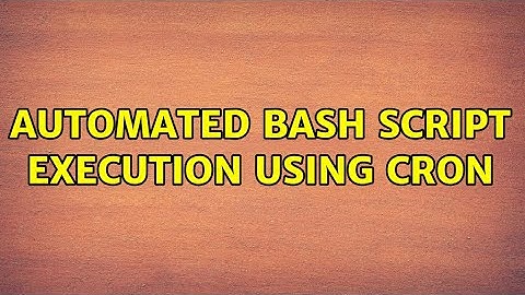 Ubuntu: automated bash script execution using cron