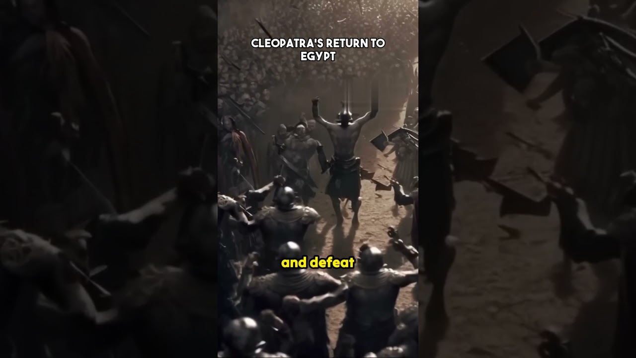 Cleopatra's Return to Egypt  #history #ai #shortvideo #cleopatra
