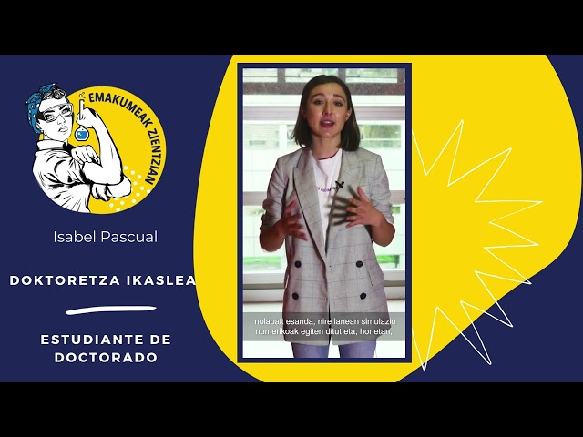 Isabel Pascual - Doktoretza ikaslea / Estudiante de doctorado