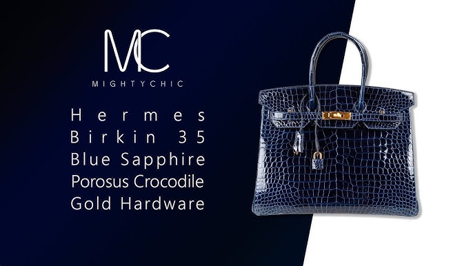 MIGHTYCHIC • Hermes Birkin 35 bag Braise Lipstick Red Crocodile