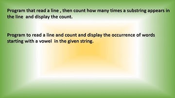 CS11   Chapter 06   Strings in Python   Video 07   String Program 2