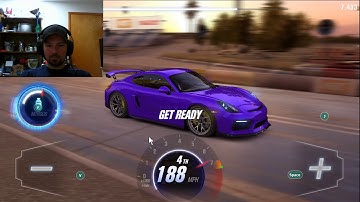 Porsche vorsteiner cayman gt4 v-cs  shift pattern to beat dyno time, CSR2