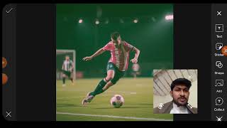 Football player image design created by ai | do that for manual customization screenshot 3