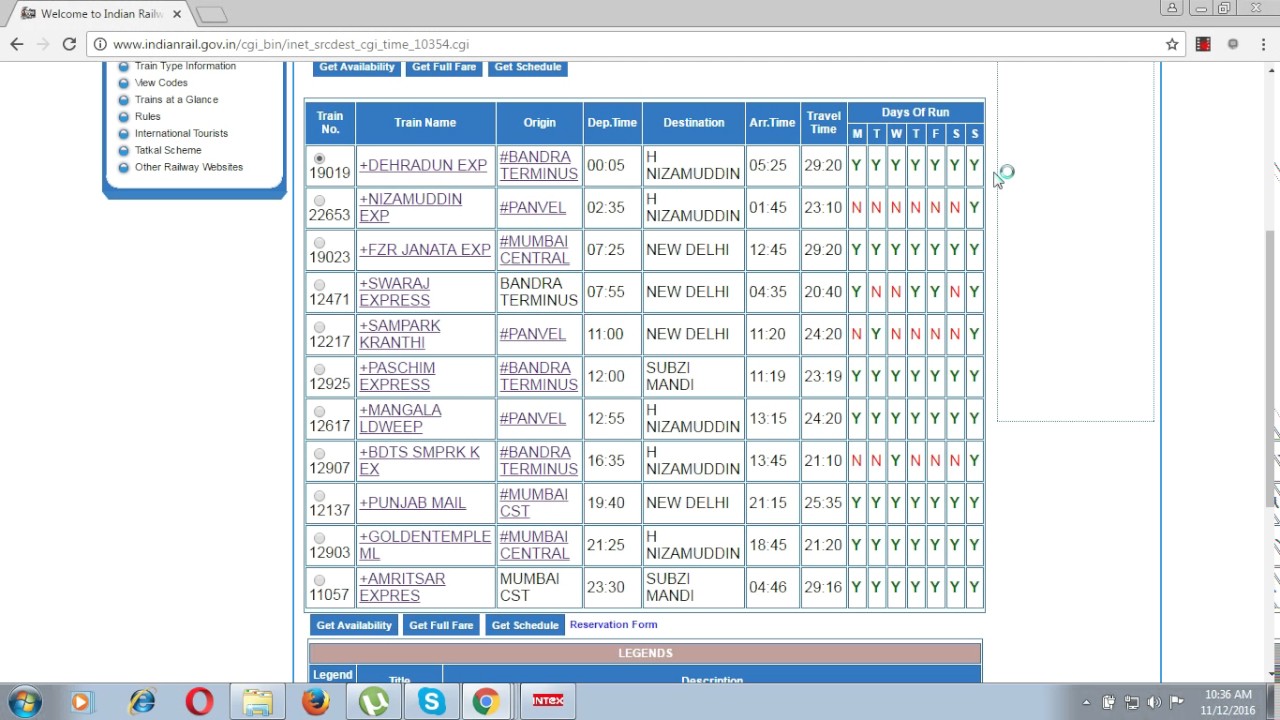 Swaraj Express Fare Chart