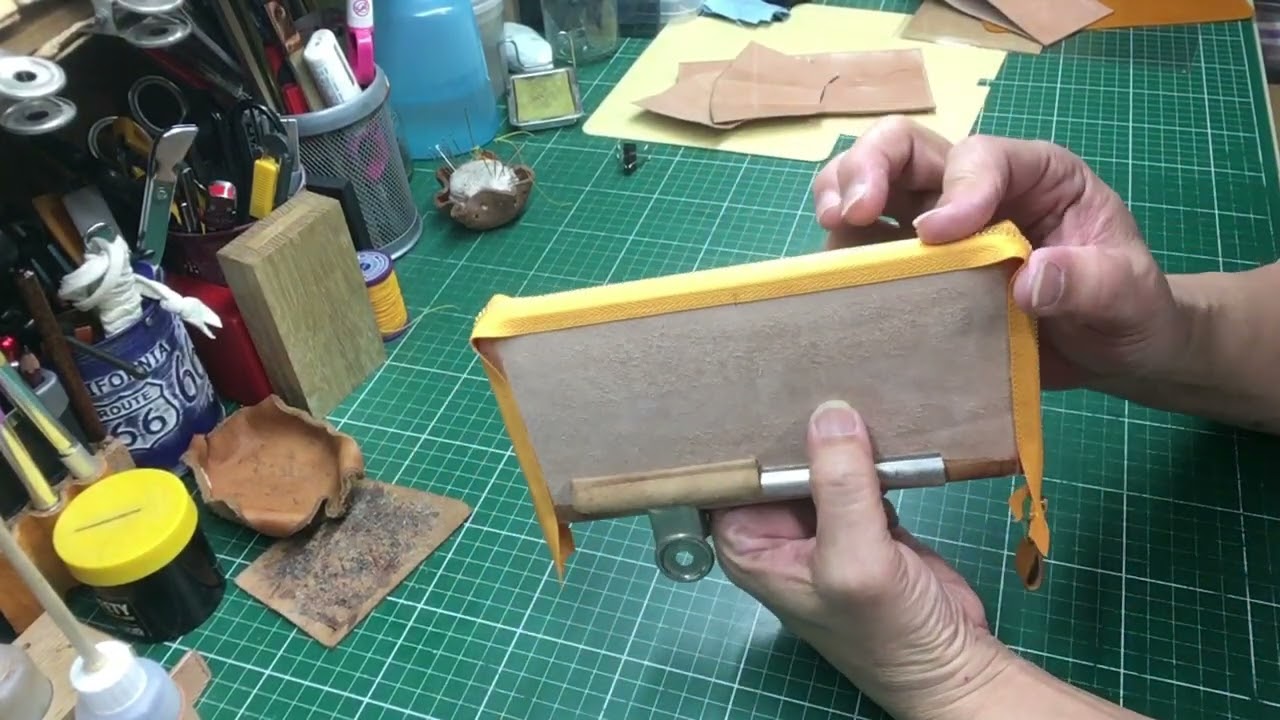 Let's make a round zipper long wallet ③ How to attach a zipper