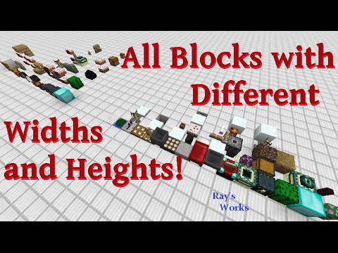 All Blocks Sizes | Minecraft - YouTube
