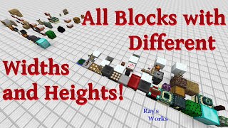 All Blocks Sizes | Minecraft