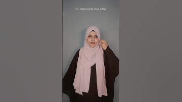 easy full coverage hijab tutorial for school college students #hijab #hijabstyle #hijabtutorial