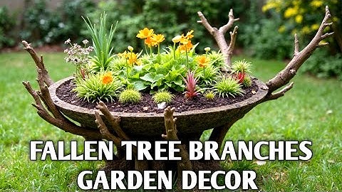 Easy Rustic Garden Decor: Simple Ideas Using Fallen Tree Branches