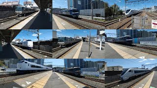 「100キロ超の爆速通過！」JR京都線　島本駅　通過　入線集