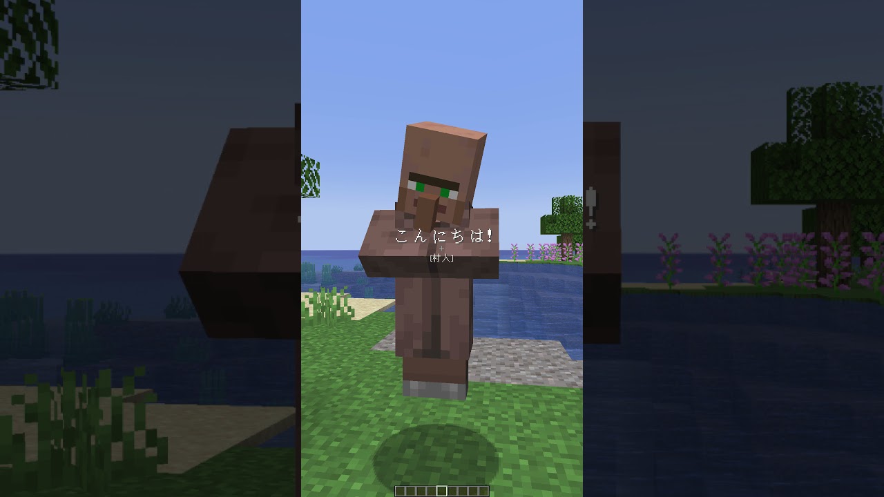 Minecraft Je 村人に話しかけると返事してくれるコマンド Shorts Minecraft Summary マイクラ動画