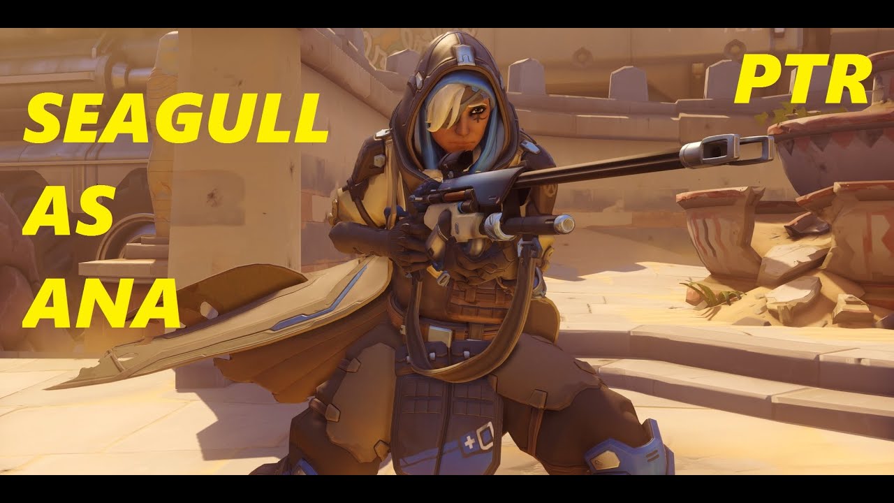 Overwatch - Seagull plays with ANA (new hero)!!