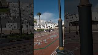 Tetouan, Maroc, proche des murs de la médina. Magnifiques décorations au sol