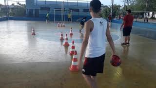 Exercício de arremesso Handebol